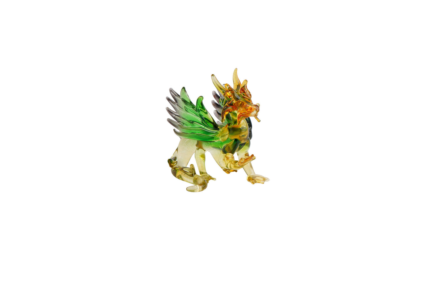 Artisan Glass Small Dragon In Gift Box • Decoration • Ornament • Collectable • Home Decor