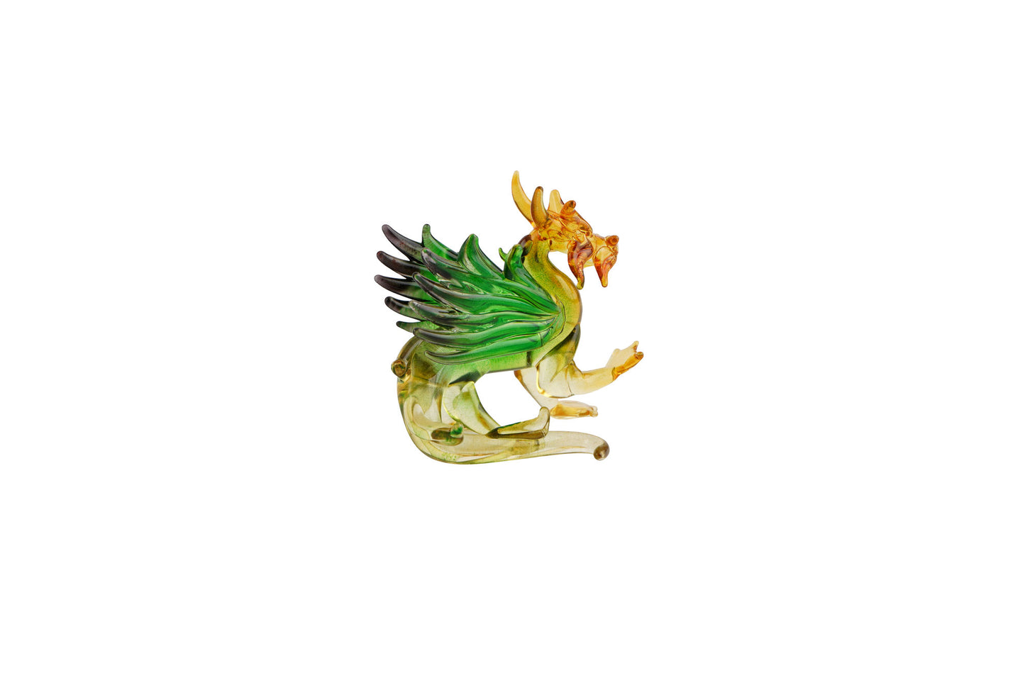 Artisan Glass Small Dragon In Gift Box • Decoration • Ornament • Collectable • Home Decor