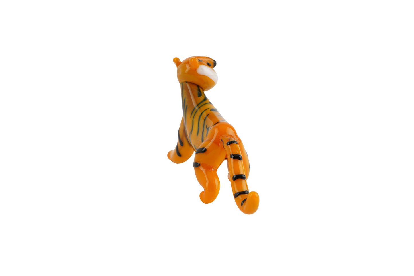 Artisan Glass Tiger In Gift Box • Decoration • Ornament • Collectable • Home Decor