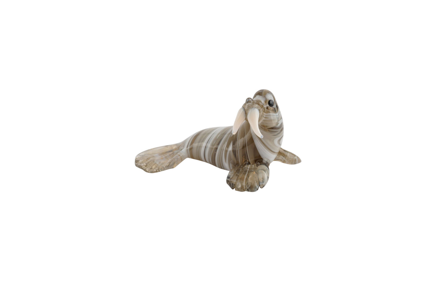 Artisan Glass Walrus In Gift Box • Decoration • Ornament • Collectable • Home Decor