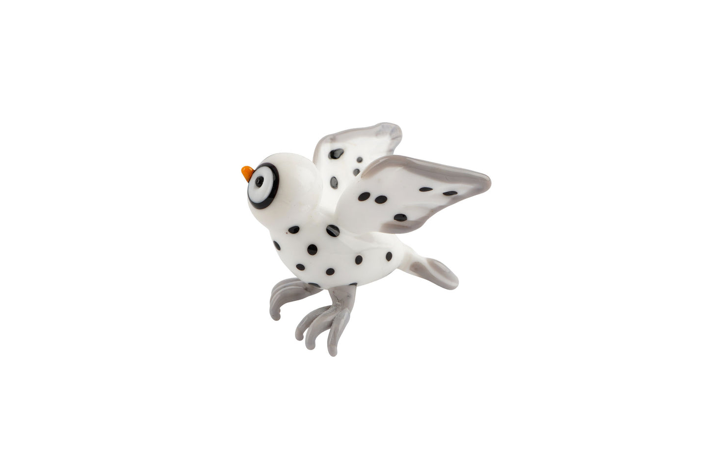 Artisan Glass Barn Owl In Gift Box • Decoration • Ornament • Collectable • Home Decor