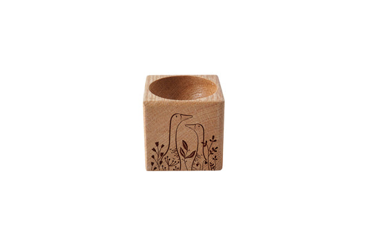 Bramble Farm 'Runner Ducks' Oak Egg Cup In Gift Box | Breakfast | Homeware | Kitchenware