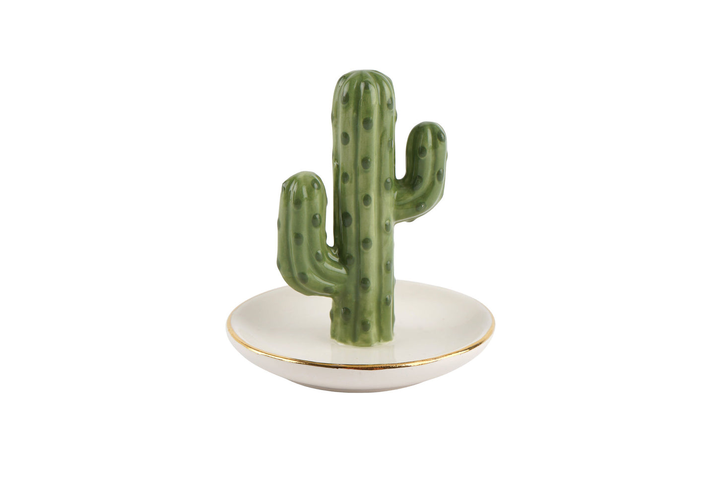The Potting Shed Cactus Ring Holder Trinket Dish In Gift Box | Jewellery Holder | Home Decor