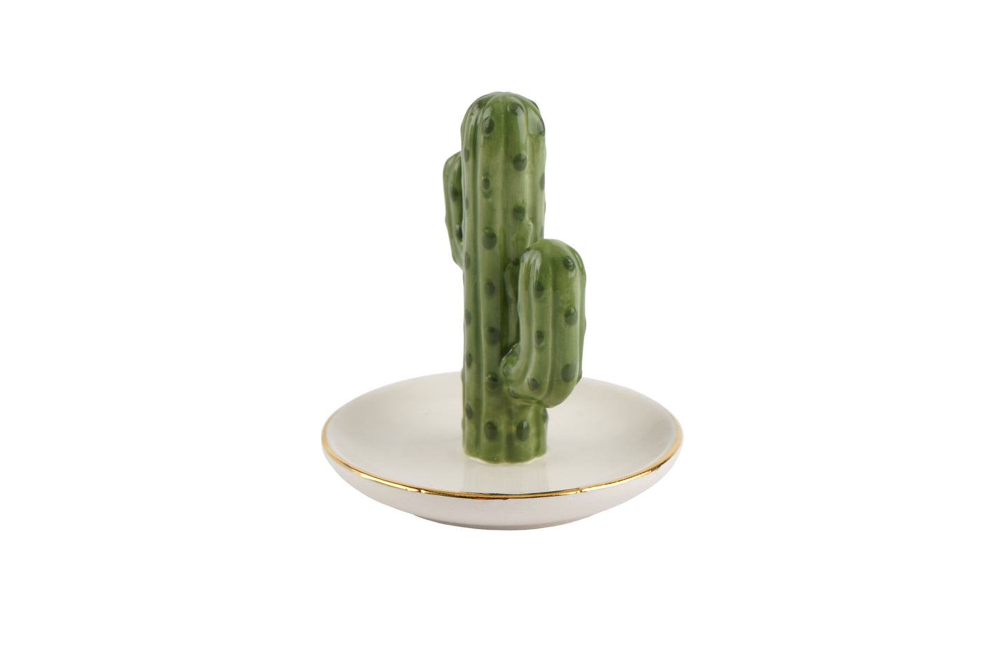 The Potting Shed Cactus Ring Holder Trinket Dish In Gift Box | Jewellery Holder | Home Decor
