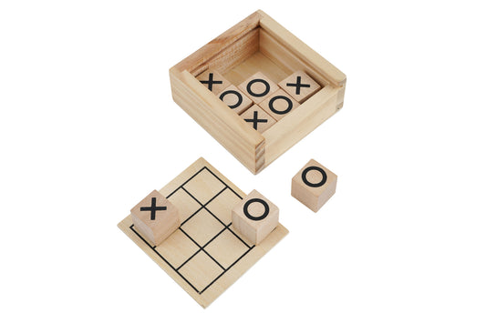 Traditional Toy Co. Wooden Tic Tac Toe Set • Game • Travel Game