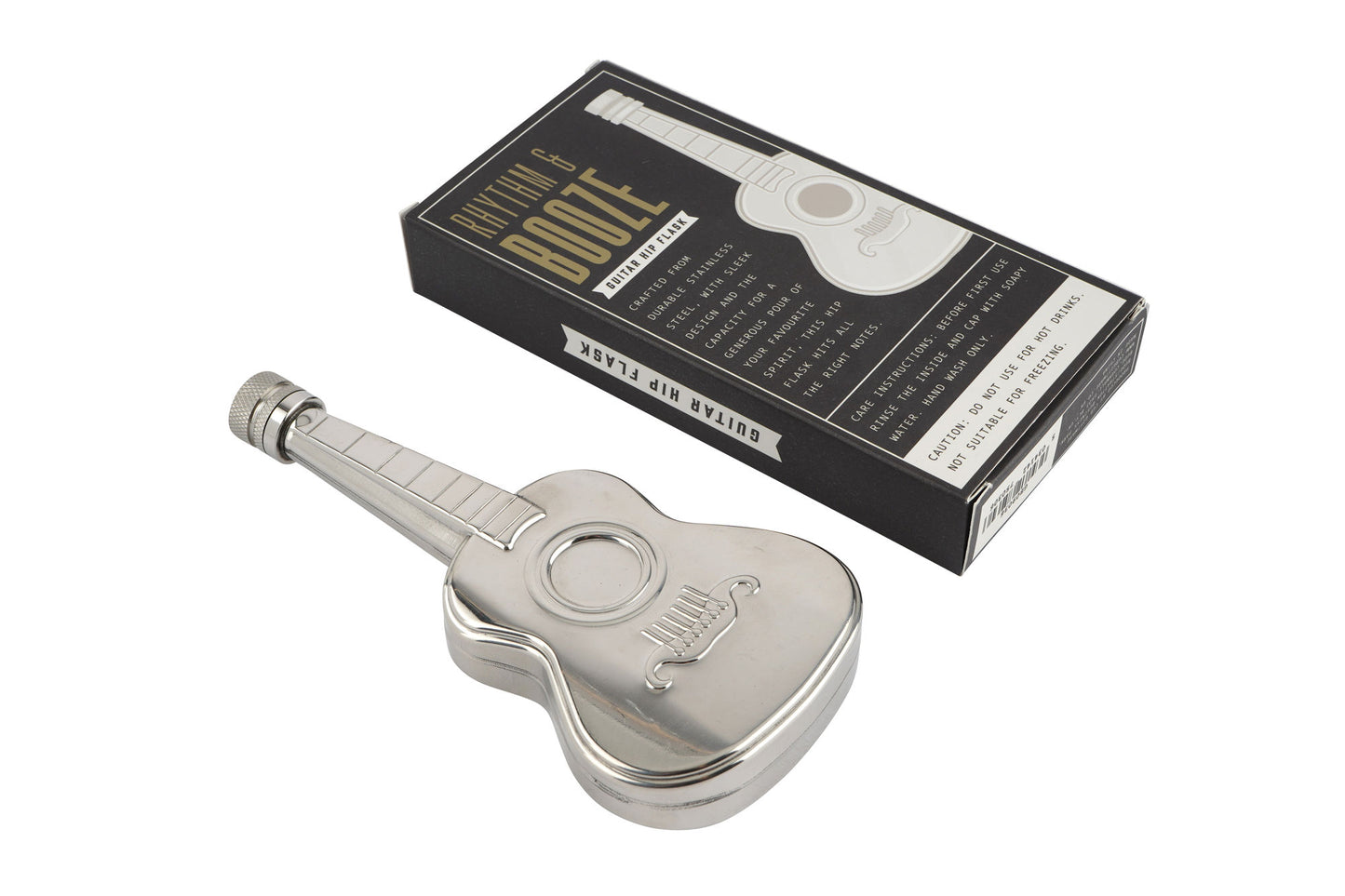 Guitar Hip Flask • Stainless Steel Music Lover Gift
