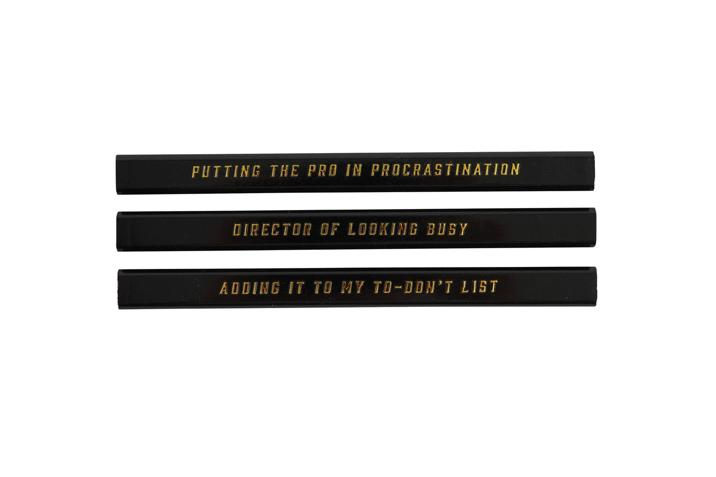Set Of 3 Pencils • 'Pencil Pusher' • Gift Box • Stationary • Dapper Chap • Gift For Him