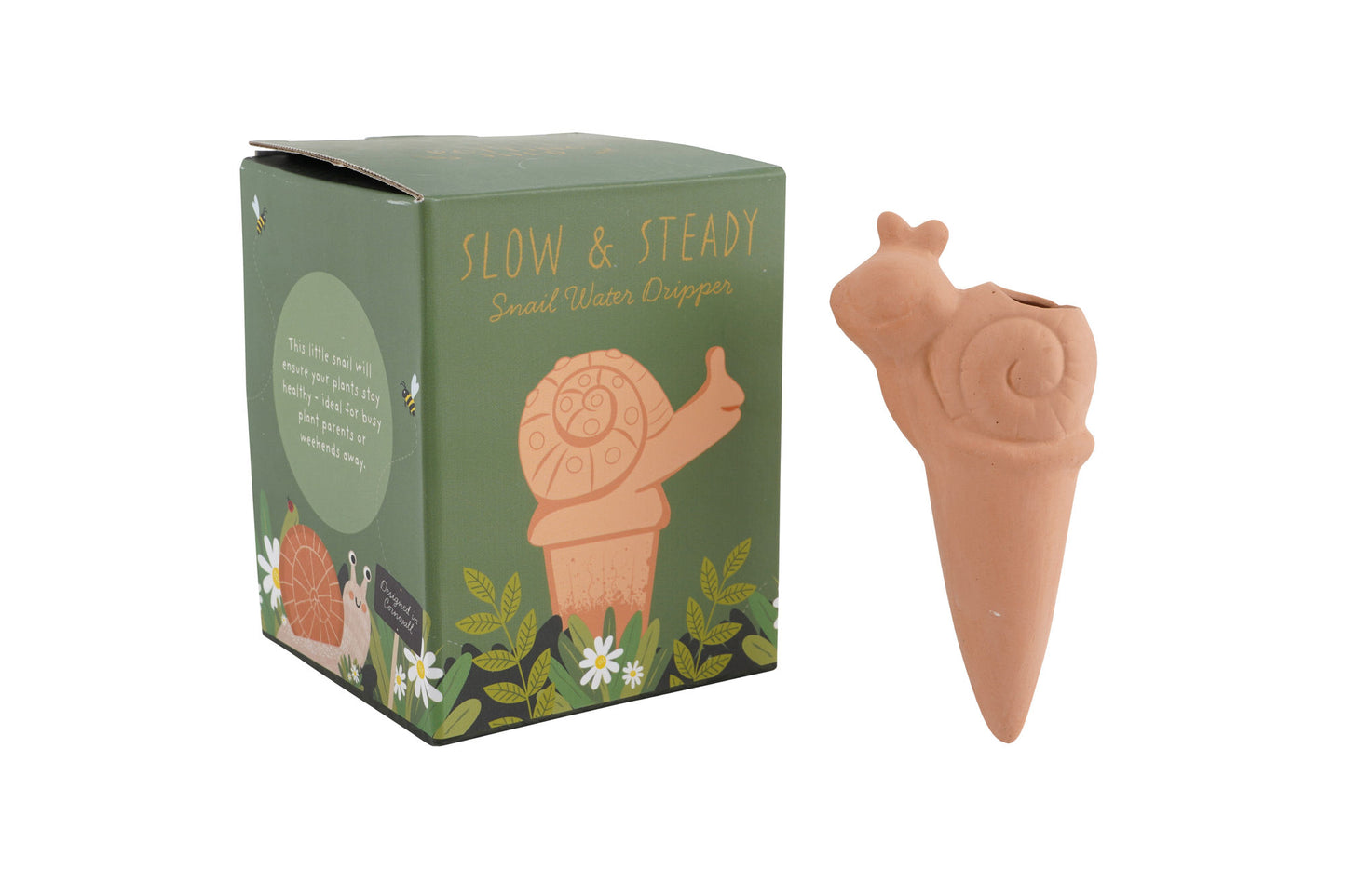 The Potting Shed Snail Water Dripper | Plant Feeder | Gift Box | Gardening Gift