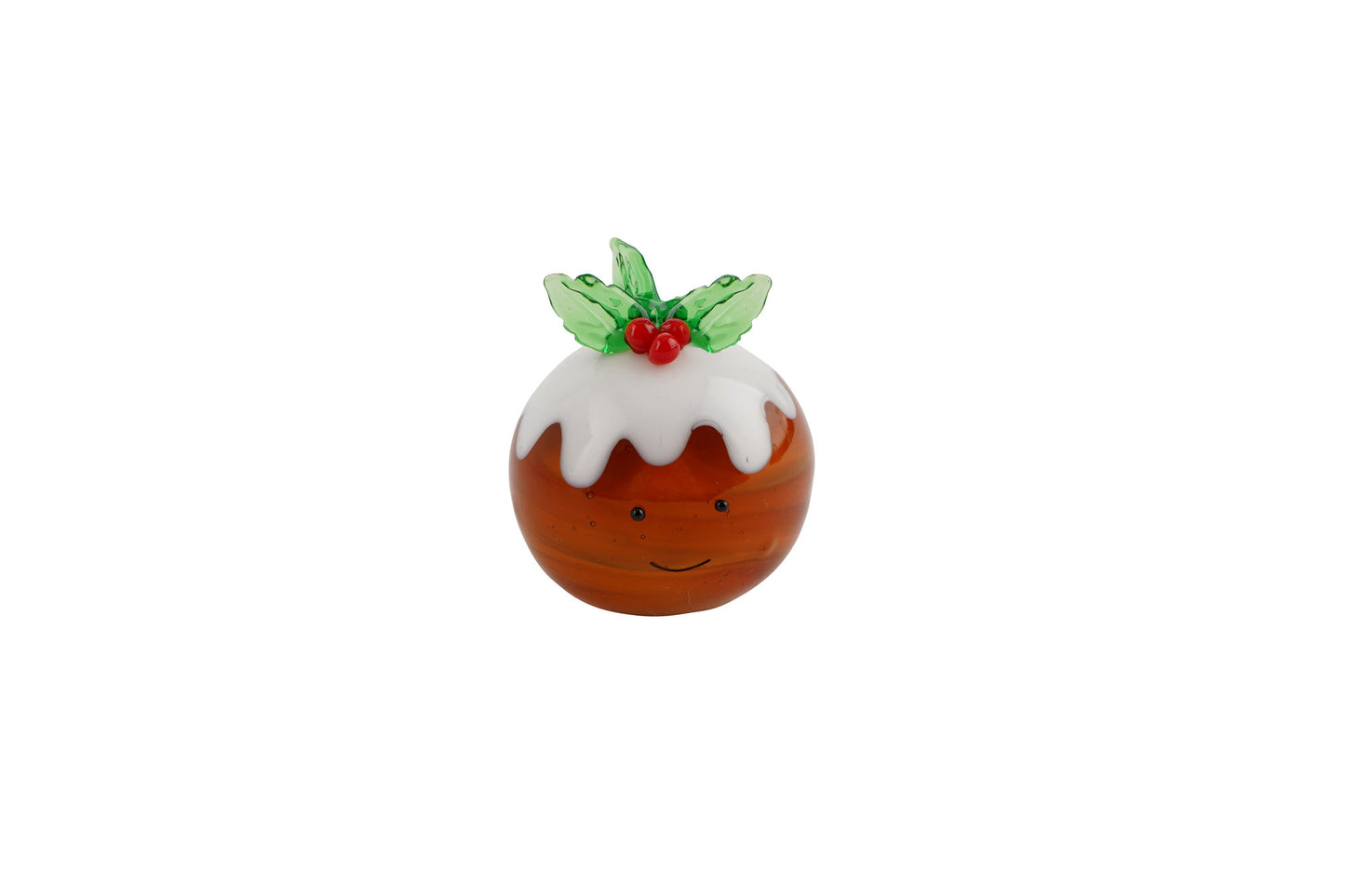 Artisan Glass Christmas Pudding In Gift Box • Decoration • Ornament • Collectable • Home Decor