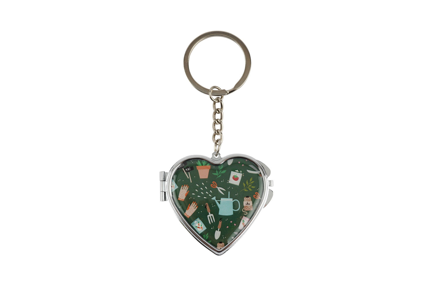 The Potting Shed Heart Mirror Keyring | Bag Accessory | Travel | Keys