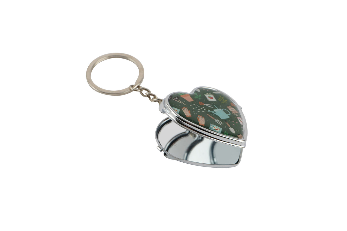 The Potting Shed Heart Mirror Keyring | Bag Accessory | Travel | Keys