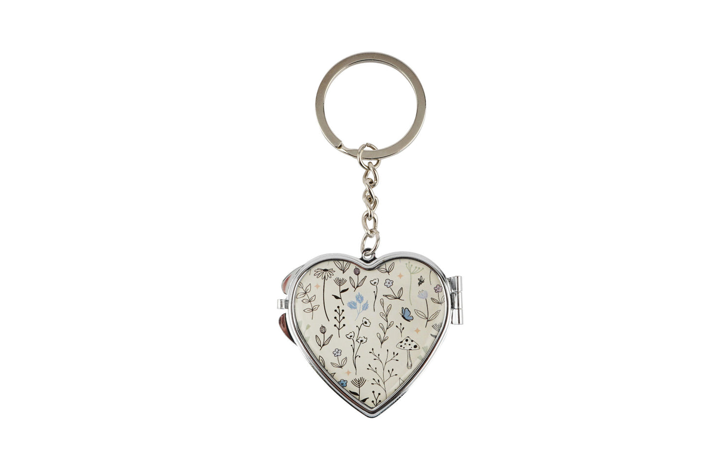 Send With Love Mirror Heart Keyring 'Bear' | Locket | Handbag Accessory