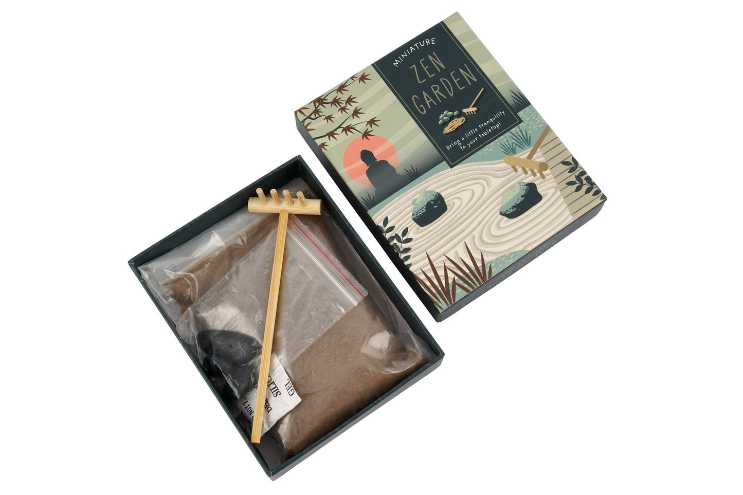 The Potting Shed Mini Zen Garden | Desk Décor | Mindfulness & Relaxation Gift