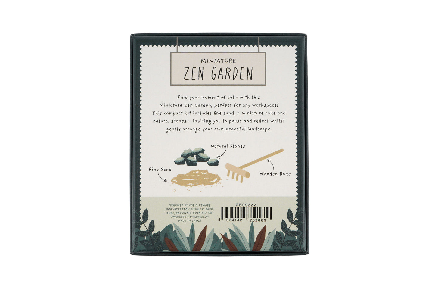 The Potting Shed Mini Zen Garden | Desk Décor | Mindfulness & Relaxation Gift
