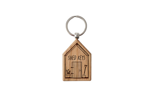 Oak House Keyring 'Shed Keys' | Perfect Gift | House Keys | Novelty