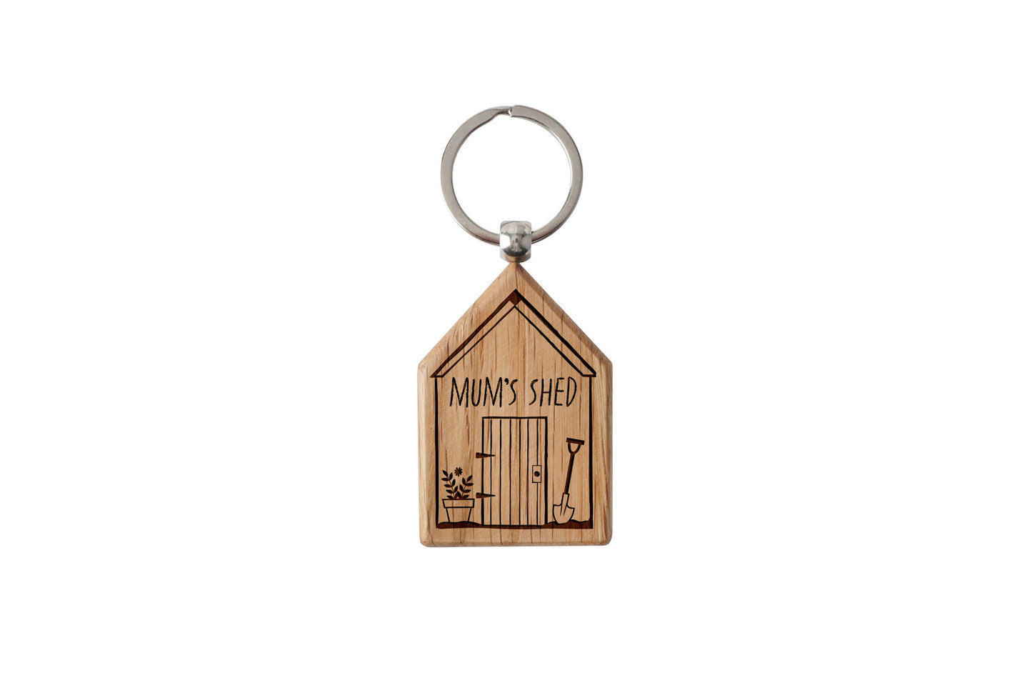 Oak House Keyring 'Mum's Shed' | Perfect Gift | House Keys | Novelty