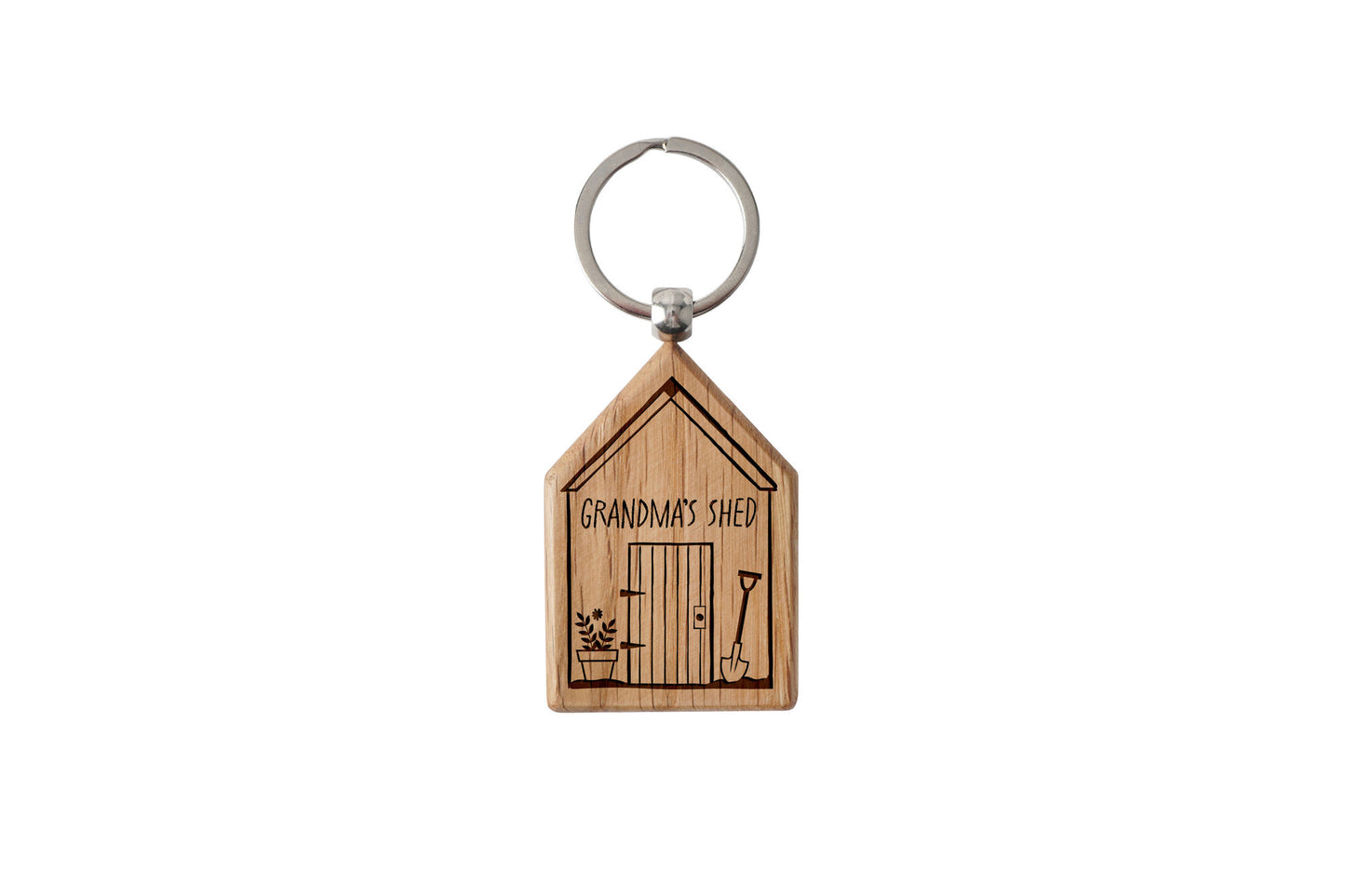 Oak House Keyring 'Grandma's Shed' | Perfect Gift | House Keys | Novelty