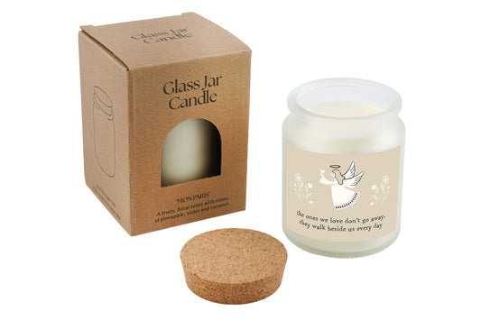 Sentimental Angel Candle • “The ones we love don’t go away, they walk beside...” • Scented Jar Candle • Gift for Her •  Gifts for Him