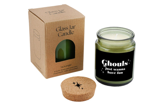 Green Jar Candle • “Ghouls Just Wanna Have Fun” • Scented Jar Candle • Gift for Her •  Gifts for Him • Halloween Candle • Halloween Decor
