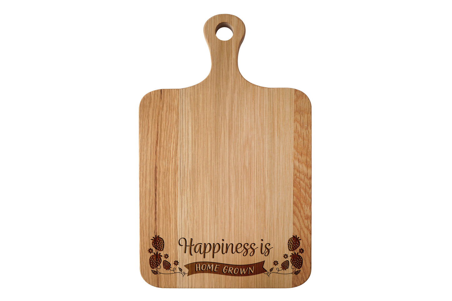 Oak Cheeseboard 'Happiness Is Home Grown' | Cheeseboard | Table Decor | Christmas Tableware