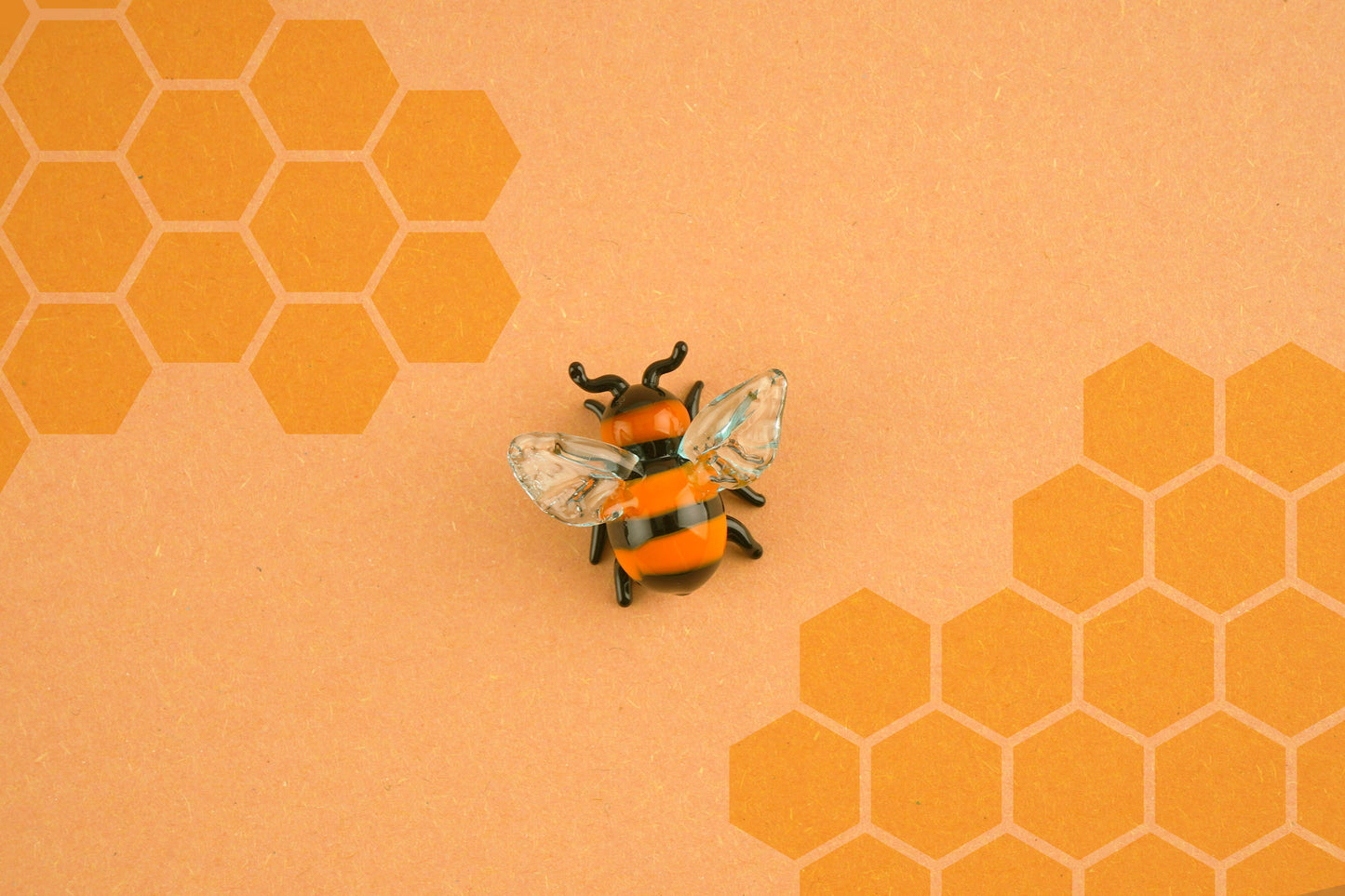 Artisan Glass Bumblebee In Gift Box | Collectable | Ornament | Figurine | Home Decor