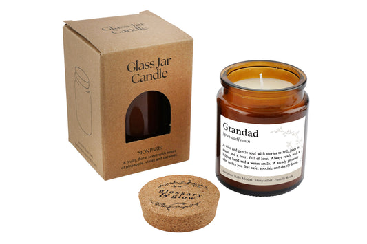 Brown Scented Jar Candle • "Grandad Definition” •  Gift for Him • Grandfather
