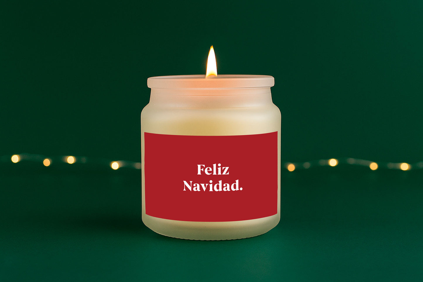 Feliz Navidad Christmas Candle • Clear Glass Jar Scented Candle • Christmas • Holiday Home Décor • Secret Santa • Gift For Home • Gift Boxed