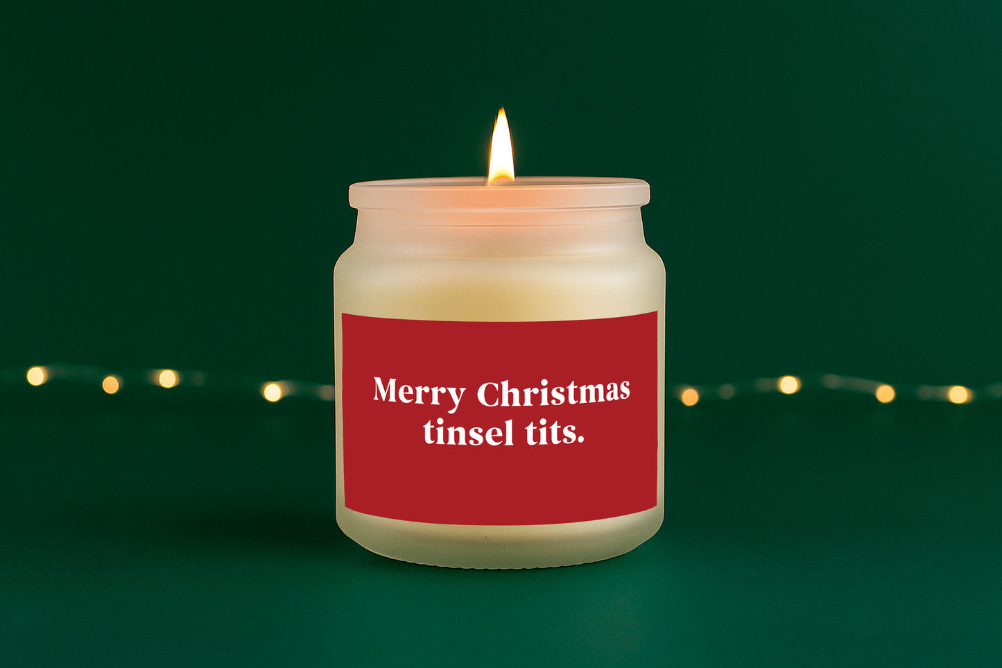 Merry Christmas Tinsel Tits Christmas Candle • Funny Holiday Candle • Christmas Gift • Secret Santa • Festive Home Décor • Gift Boxed