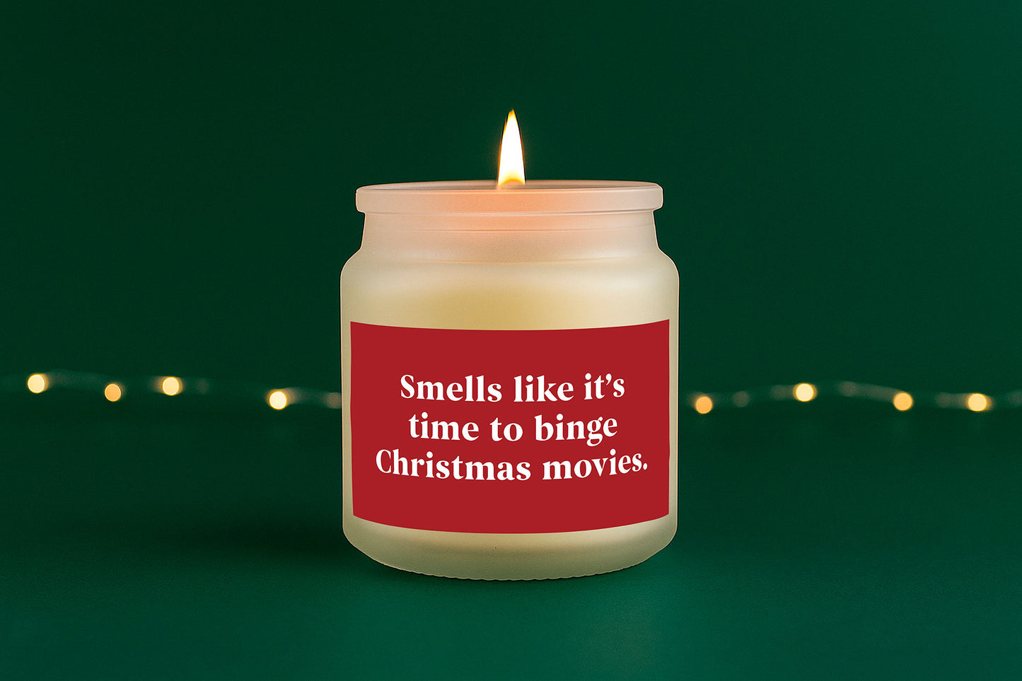 Smells Like It's Time To Binge Watch Christmas Movies Candle • Funny Christmas Candle • Scented Candle • Festive Home Décor • Gift Boxed