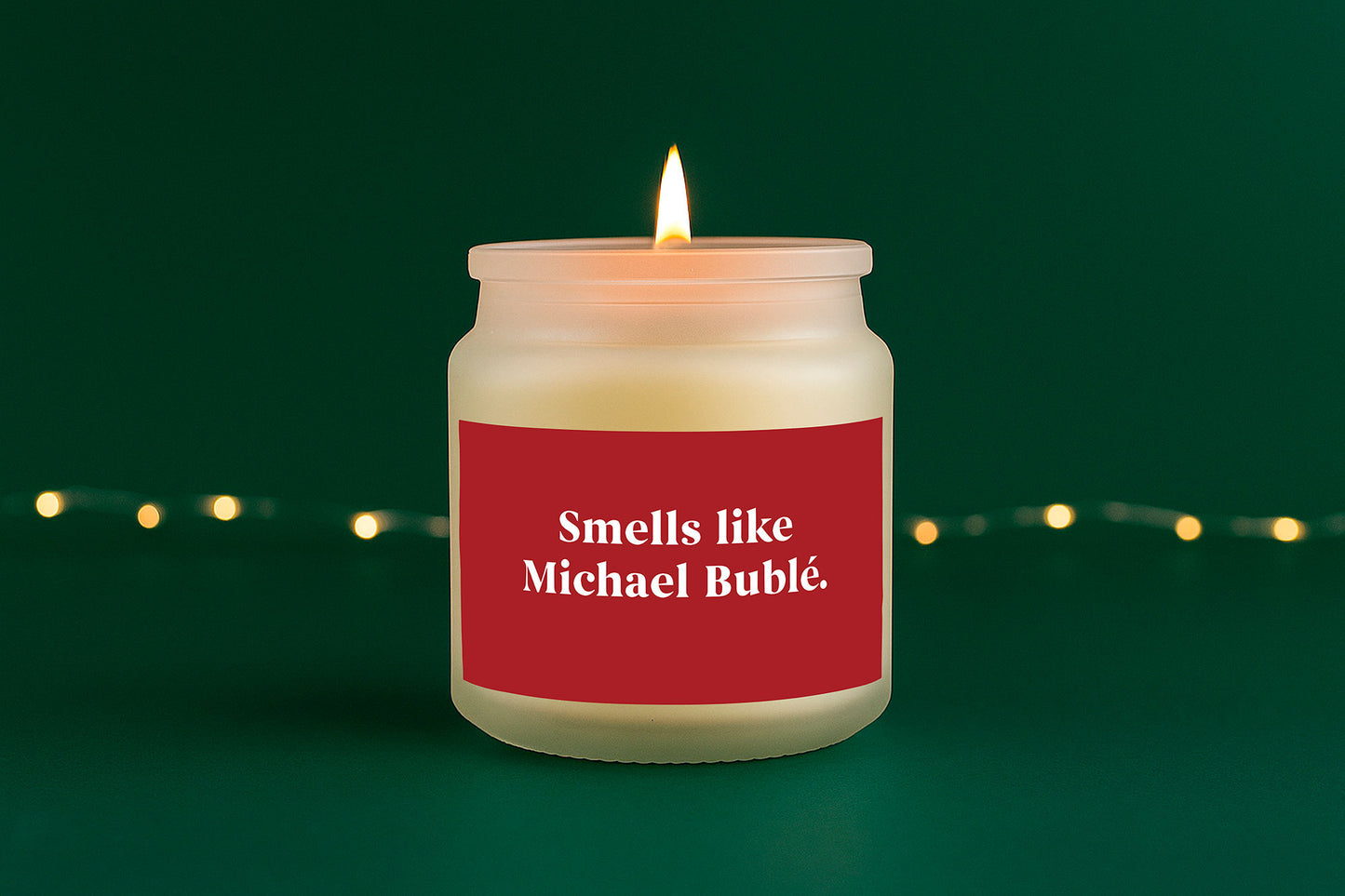Smells Like Michael Bublé Candle • Funny Christmas Candle • Holiday Scented Candle • Secret Santa Gift • Festive Home Décor • Gift Boxed