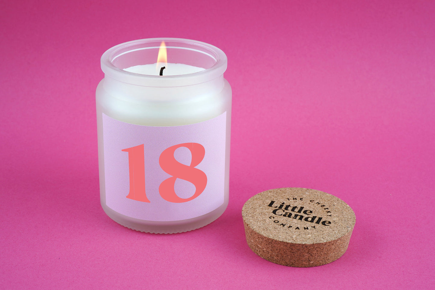 18 Large Clear Candle • 18th Birthday • Birthday Gift • Scented Glass Jar Candle • Humour • Just Because Candle • Gift Box
