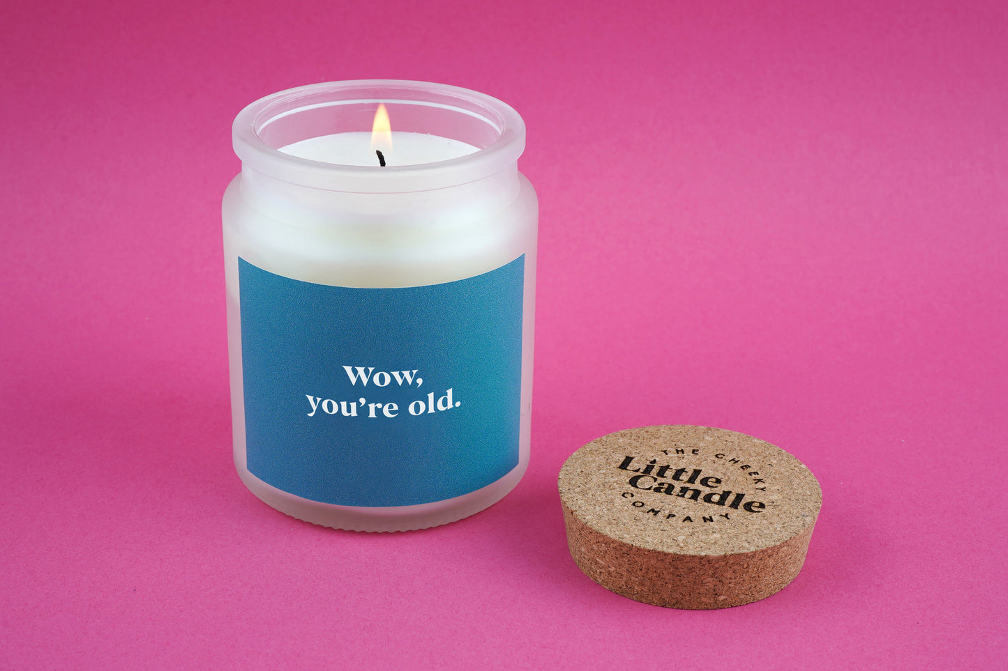 Wow You're Old • Birthday Gift • Scented Glass Jar Candle • Humour • Just Because Candle • Gift Box