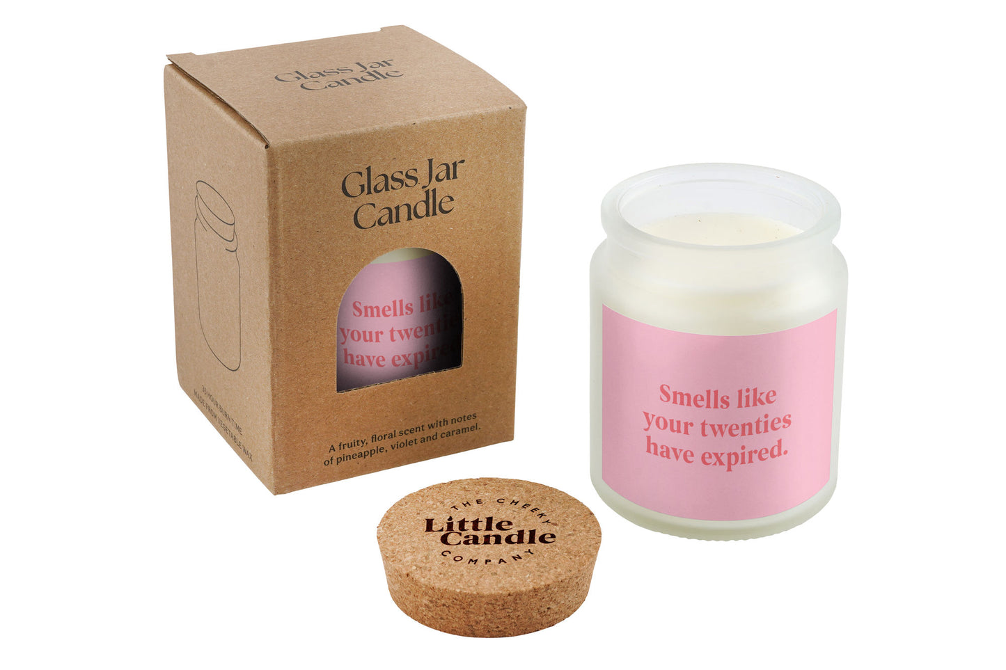 Smells Like Your Twenties Have Expired • 30th Birthday • Birthday Gift • Scented Glass Jar Candle • Humour • Just Because Candle • Gift Box
