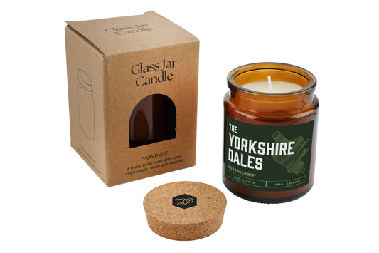 Brown Jar Candle • "Yorkshire Dales” • Scented Candle • Adventure • Hiking • National Park • Gift For Her • Gift for Him • Gift Box