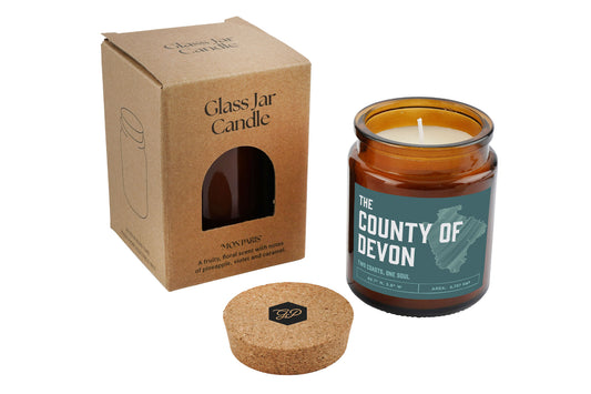 Brown Jar Candle • "Devon” • Scented Candle • Adventure • Surf • South West England • Gift For Her • Gift for Him • Gift Box