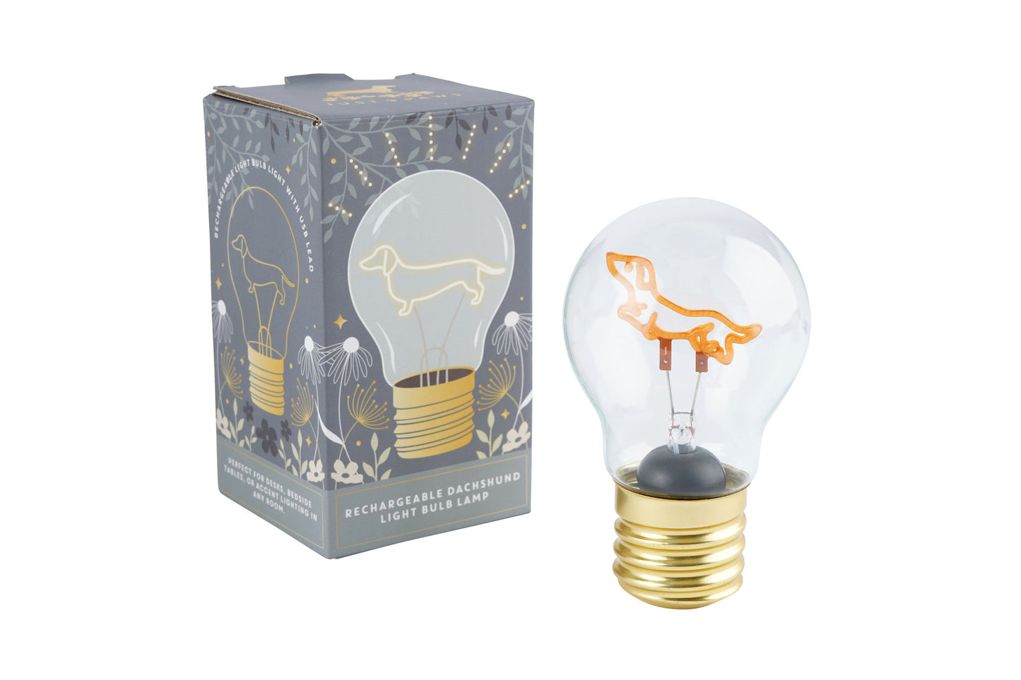 Just Paws Dachshund Light Bulb Lamp | Dog Enthusiast | Homeware | Lighting