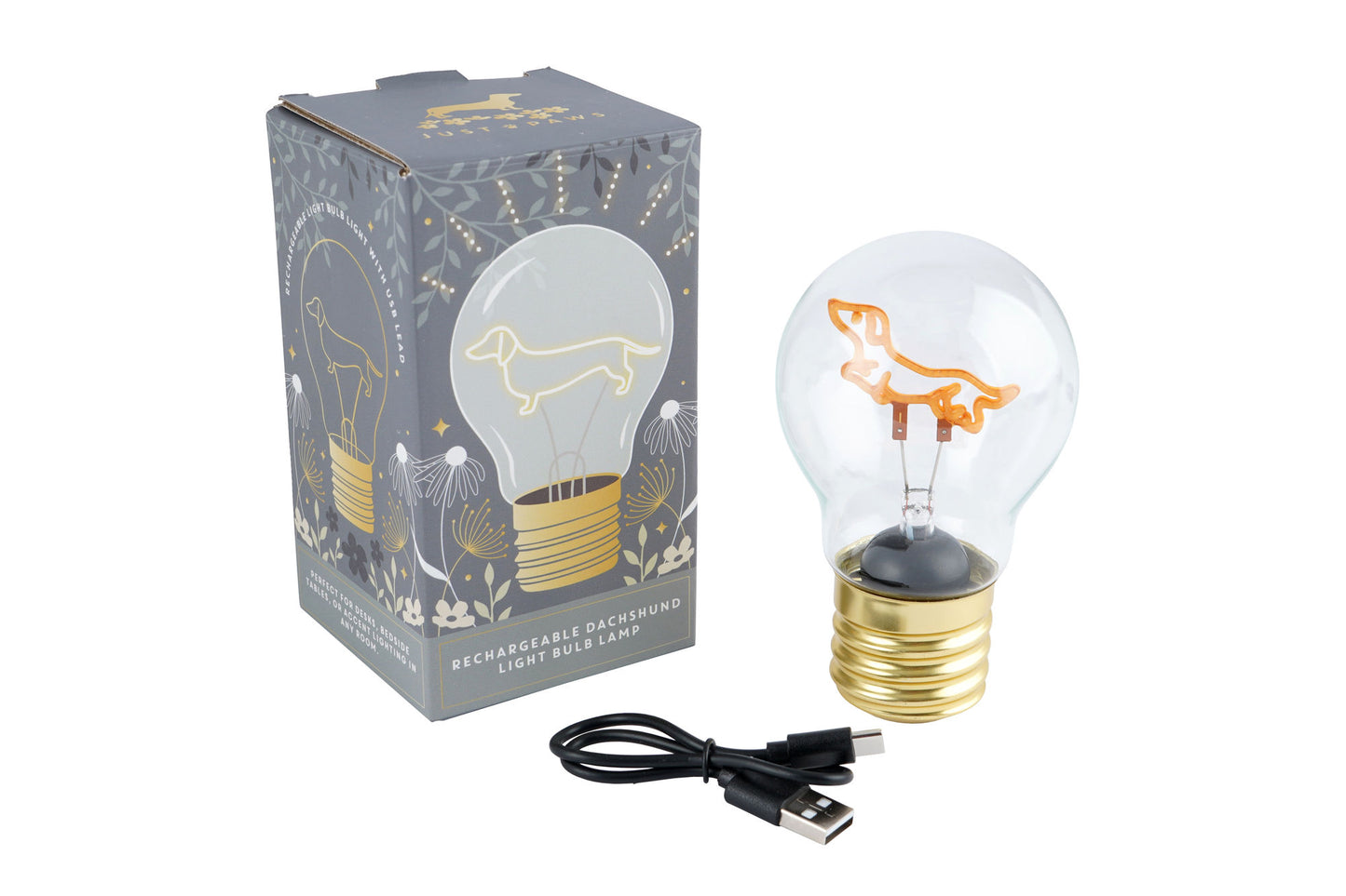 Just Paws Dachshund Light Bulb Lamp | Dog Enthusiast | Homeware | Lighting