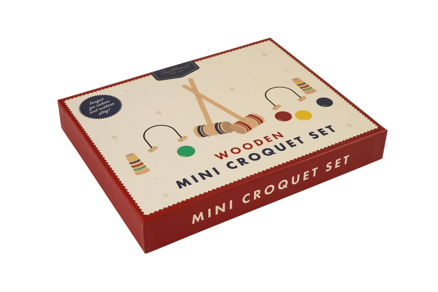 Traditional Toy Co. Mini Croquet Set | Travel Game | Classic Game