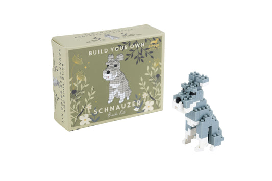 Just Paws 'Build Your Own Schnauzer Brick Kit' | In Gift Box | Craft