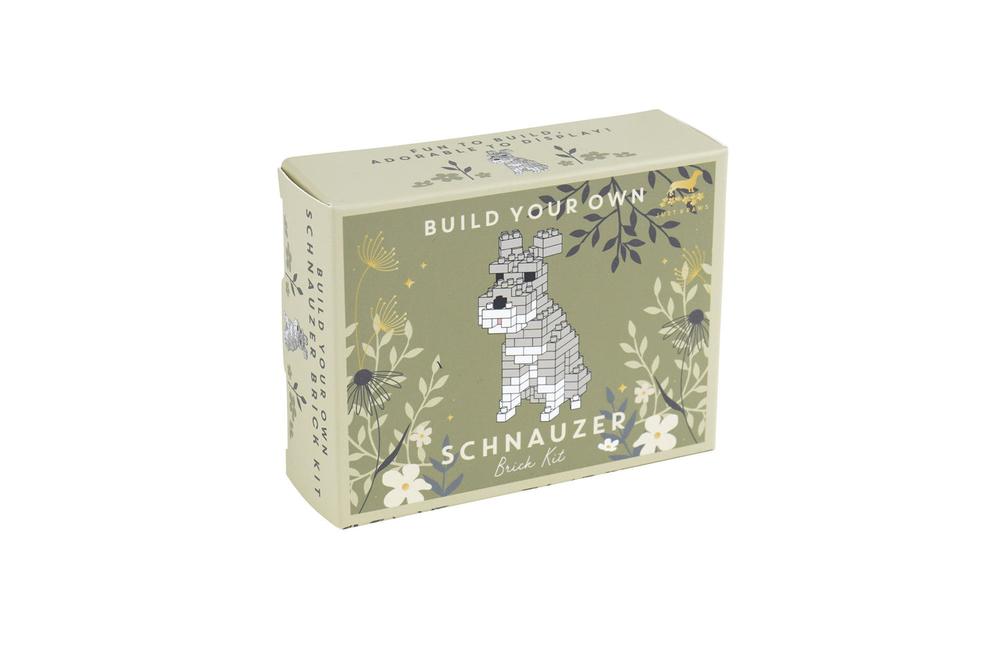 Just Paws 'Build Your Own Schnauzer Brick Kit' | In Gift Box | Craft