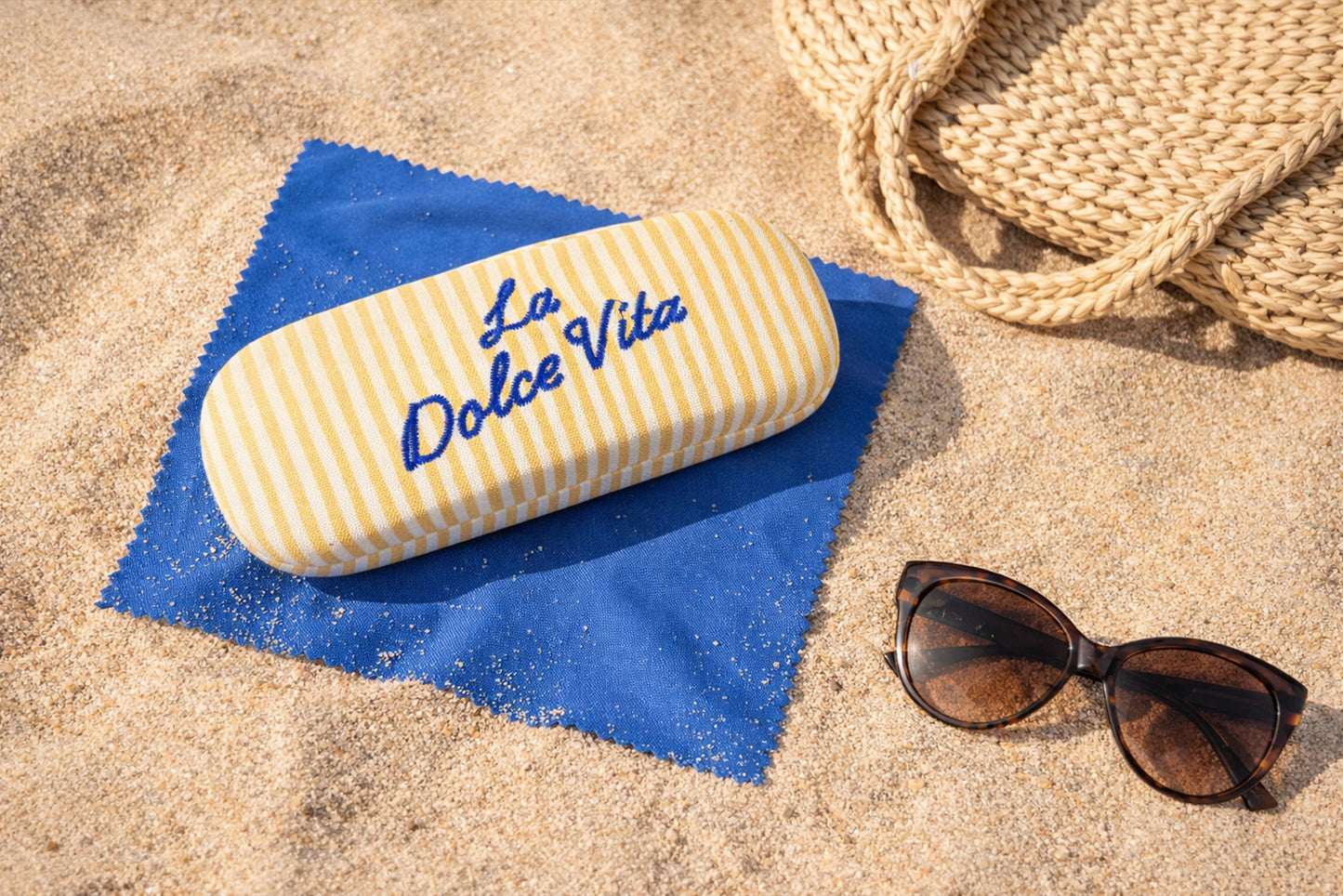 Sunglasses Case 'La Dolce Vita' • Bon voyage Collection, Travel Accessory