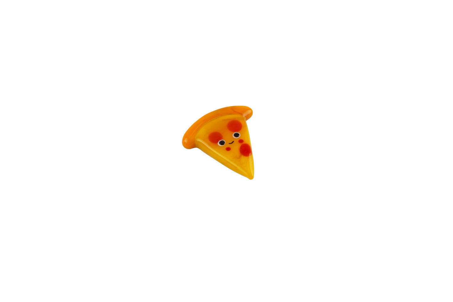 Artisan Glass Pizza Slice With Face | In Gift Box | Home Decor | Ornament | Homeware | Collectable