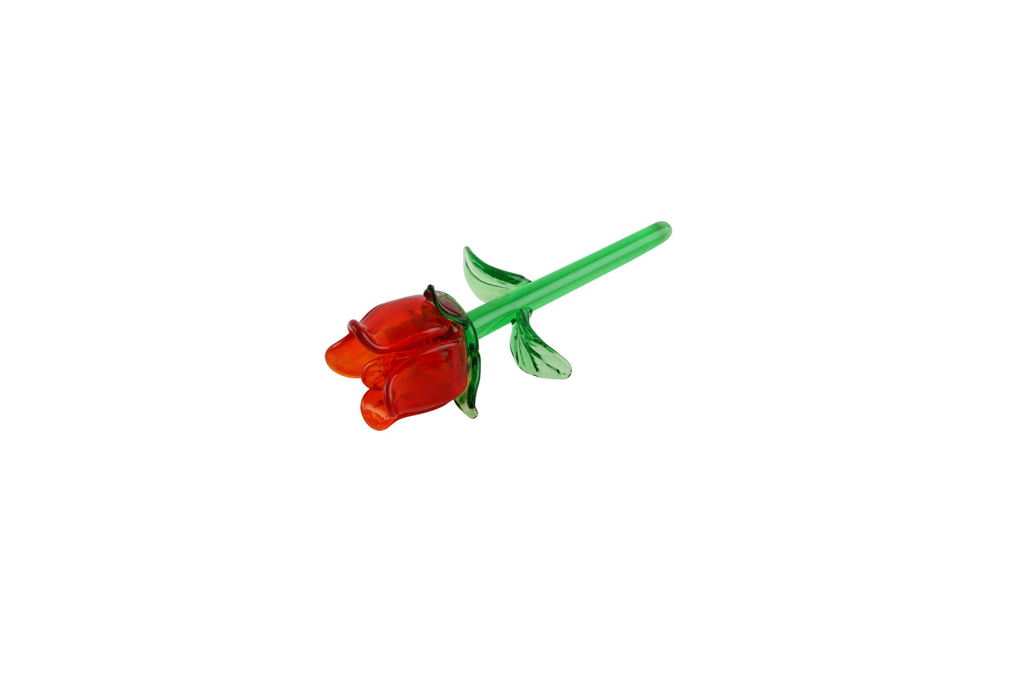 Artisan Glass Red Rose | In Gift Box | Home Decor | Ornament | Homeware | Collectable
