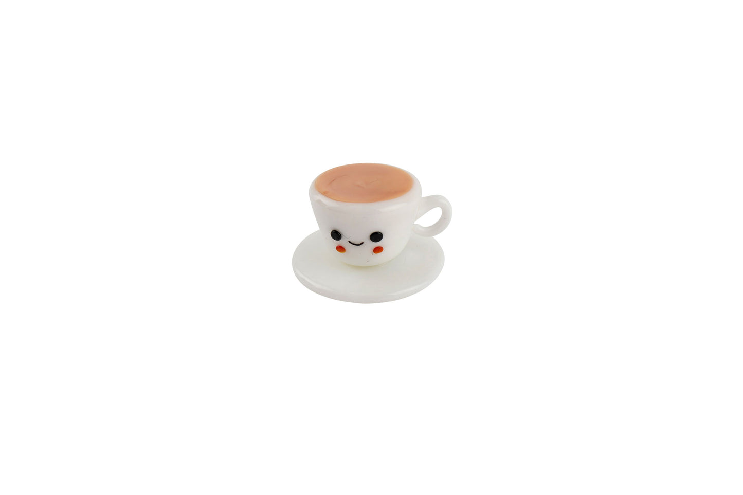 Artisan Glass Tea Cup And Saucer | In Gift Box | Home Decor | Ornament | Homeware | Collectable