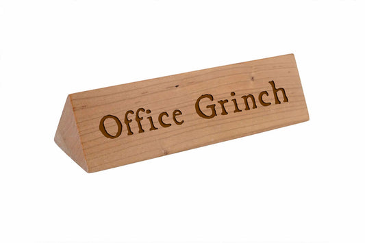 Wooden Desk Sign 'Office Grinch' | Gift For Her | Gift For Him | Office Sign | Engraved Gift