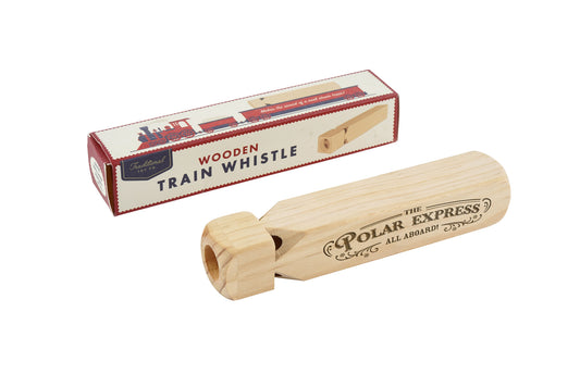 Festive Christmas Train Wooden Whistle | Choo Choo | Gift Boxed | Holiday Stocking Filler | Charming Toy Gift for Kids & Seasonal Fun