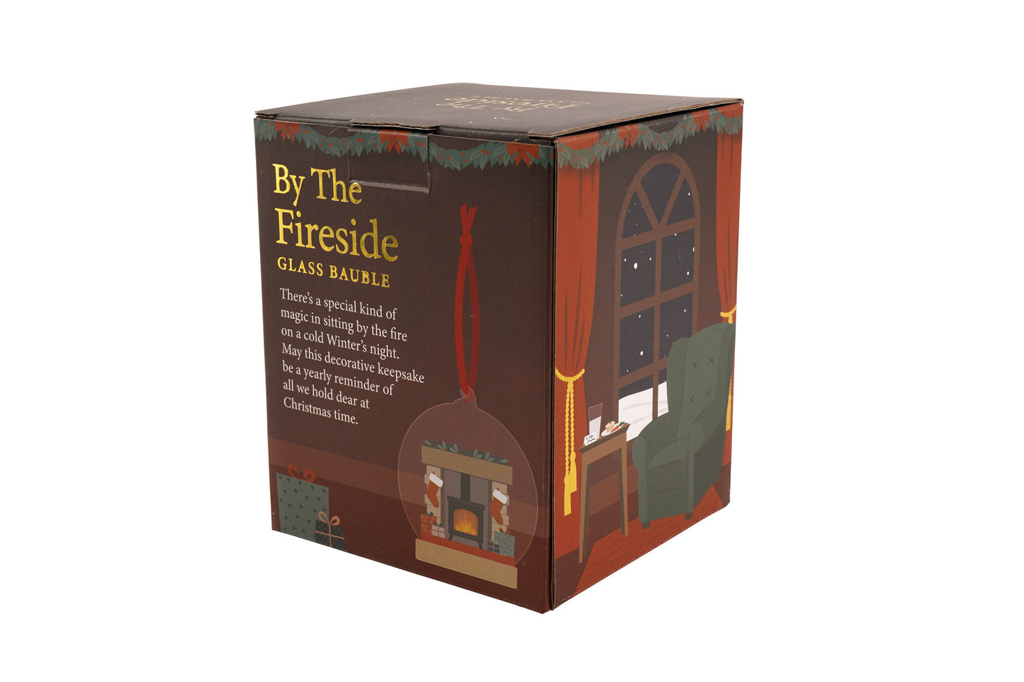 First Christmas In Our New Home Glass Bauble | Fireplace Design | Christmas Tree Decoration | Ornament Festive Keepsake | Boxed