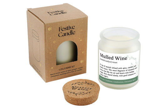 Gingerbread Scented Christmas Candle | 'Mulled Wine' Definition | Seasonal Winter Home Décor