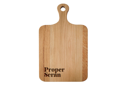 Oak Cheeseboard - 'Proper Scran' | Cheeseboard | Table Decor | Northern Slang