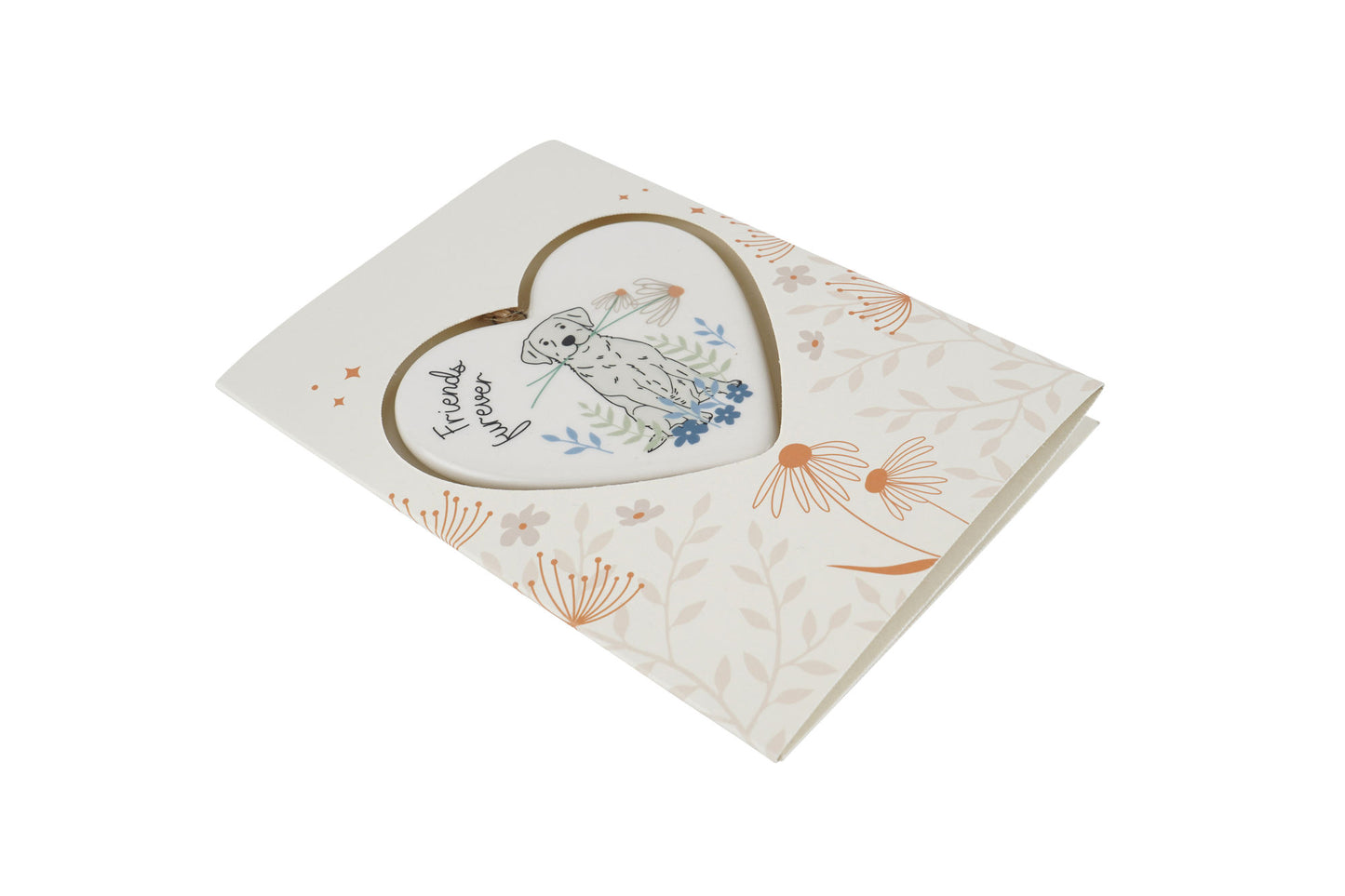 Just Paws 'Friends Furever' Greeting Card With Heart Hanger  | Stationery | Keepsake